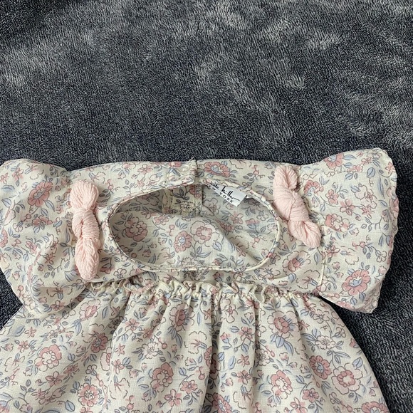Nicole Miller Floral Kids Dress with Pink and Cream Accents - Picture 5 of 6